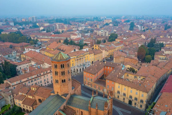 Aerial View Basilica Saint Antoninus Italian Town Piacenza — Stock Photo, Image