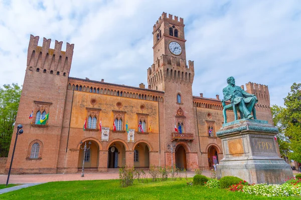 İtalya Busseto 'daki Rocca Pallavicino Sarayı.