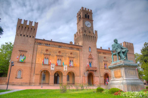 İtalya Busseto 'daki Rocca Pallavicino Sarayı.