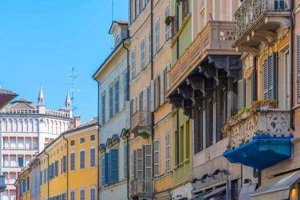 Keskeny Utca Régi Város Parma Olaszország — Stock Fotó