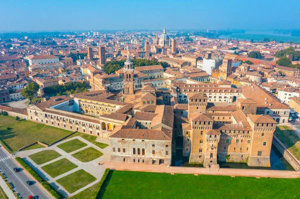 Flygfoto Över Italienska Staden Mantua — Stockfoto