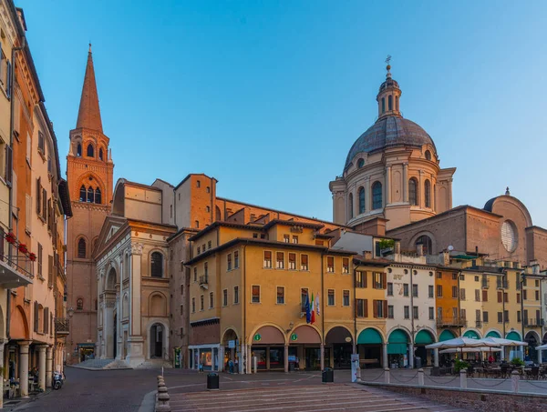 Cityscape Mantua Overlooked Basilica Sant Andrea — 스톡 사진