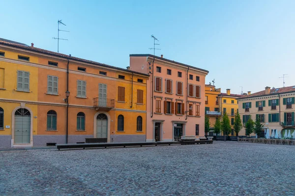 Piazza Leon Battista Alberti Mantua Italië — Stockfoto