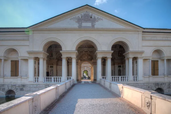 Patio Interior Del Palazzo Ciudad Italiana Mantua — Foto de Stock