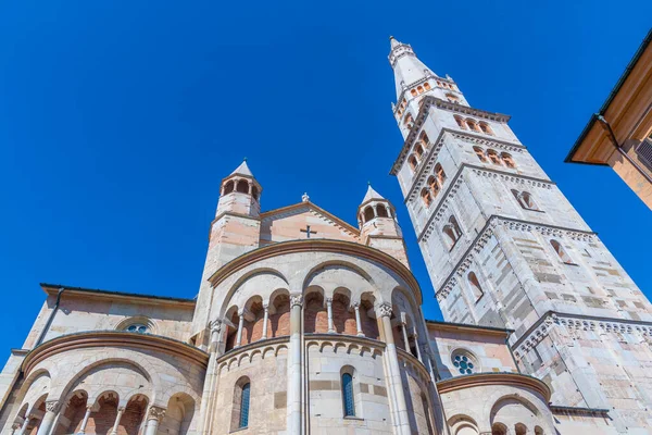 Kilátás Katedrális Modena Ghirlandina Torony Olaszországban — Stock Fotó