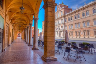 Palazzo Ducale İtalyan kenti Modena 'daki bir atari salonundan izlendi..