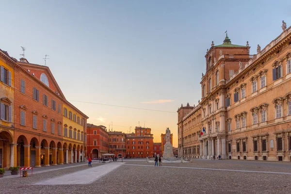 Zonsondergang Uitzicht Palazzo Ducale Italiaanse Stad Modena — Stockfoto