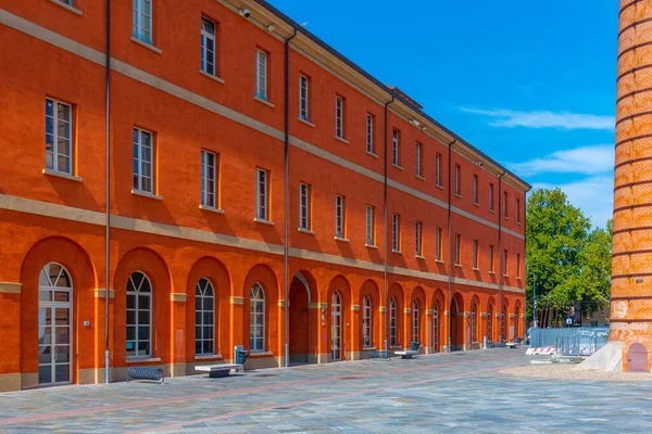 Modena, İtalya 'daki eski tütün fabrikasının manzarası.