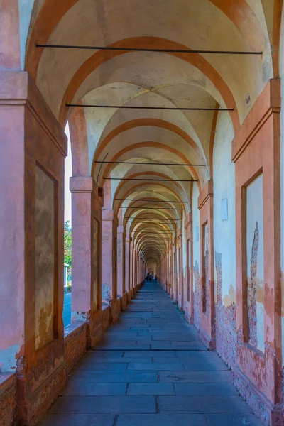 Portico Leidt Naar Sanctuary Madonna San Luca Bologna Italië — Stockfoto