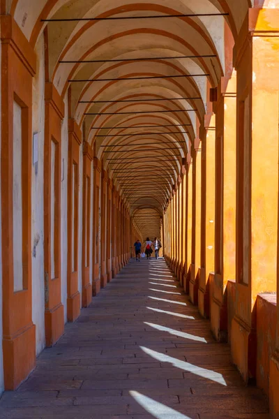 Portico Leidt Naar Sanctuary Madonna San Luca Bologna Italië — Stockfoto
