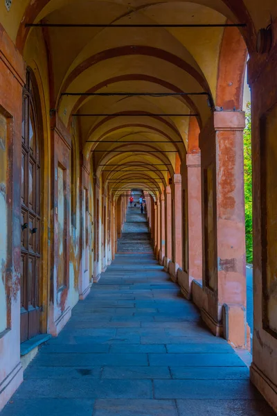 Portico Che Conduce Santuario Della Madonna San Luca Bologna — Foto Stock