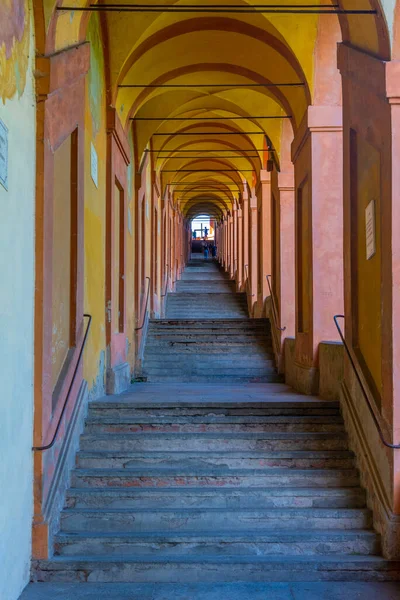 Portico Che Conduce Santuario Della Madonna San Luca Bologna — Foto Stock
