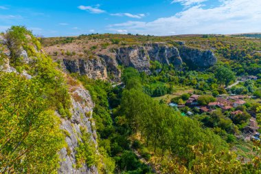 Bulgaristan 'daki Cherven kalesinin kalıntıları.