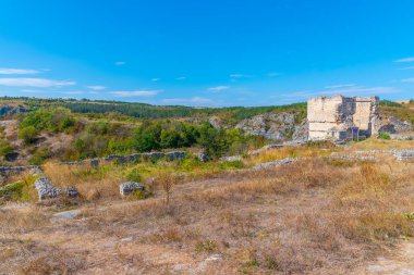 Bulgaristan 'daki Cherven kalesinin kalıntıları.