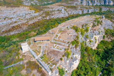 Bulgaristan 'daki Cherven kalesinin kalıntıları.