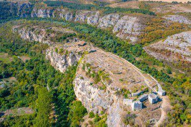 Bulgaristan 'daki Cherven kalesinin kalıntıları.