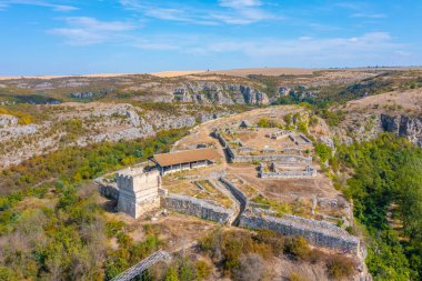Bulgaristan 'daki Cherven kalesinin kalıntıları.