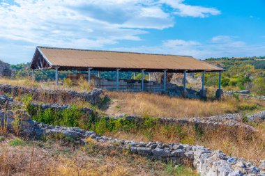 Bulgaristan 'daki Cherven kalesinin kalıntıları.