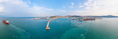 Ancona limanının panorama görünümü, İtal
