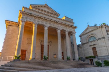 Basilica di San Marino. Katolik Kilisesi San Marino Cumhuriyeti.