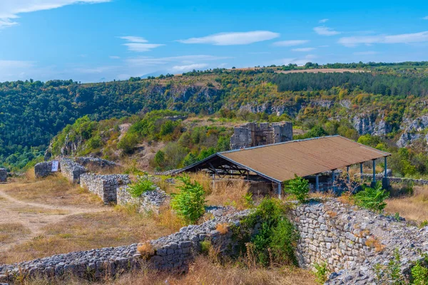 Bulgaristan 'daki Cherven kalesinin kalıntıları.