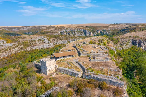 Bulgaristan 'daki Cherven kalesinin kalıntıları.
