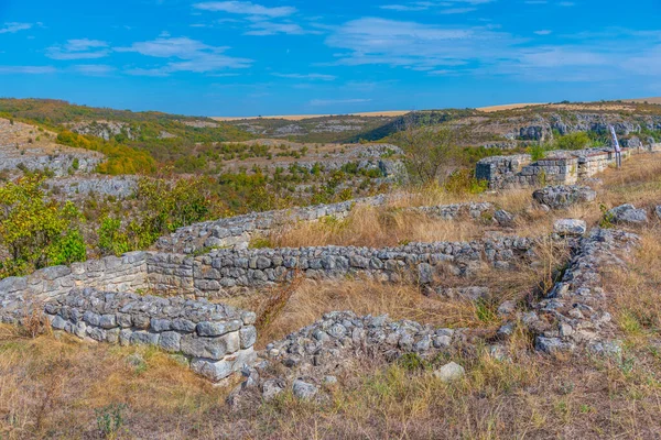 Bulgaristan 'daki Cherven kalesinin kalıntıları.
