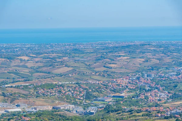 San Marino havadan görünümü.