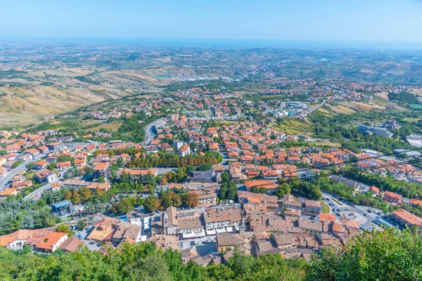 San Marino havadan görünümü.