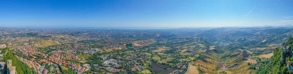 Luchtfoto Van Valdragone San Marino — Stockfoto