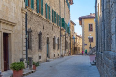 Citta di San Marino 'daki Dar Sokak.