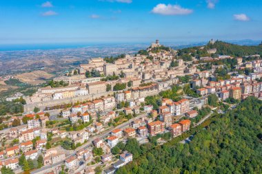 San Marino 'nun havadan görünüşü.