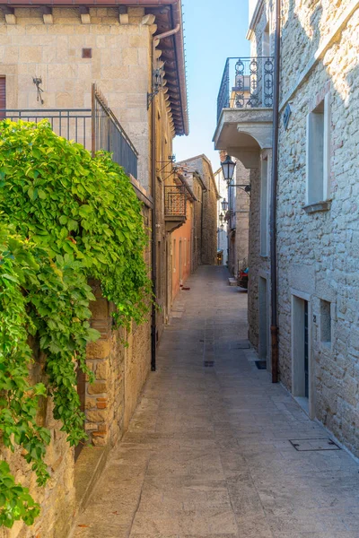 Narrow Street Old Town Citta San Marino — Stock Photo, Image