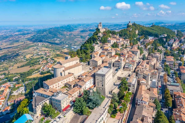 San Marino 'nun havadan görünüşü.