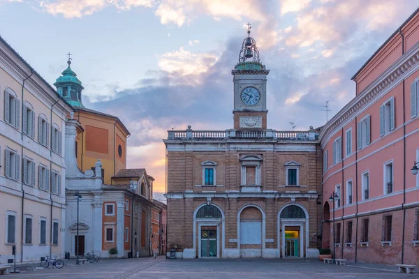 Widok Piazza Del Popolo Włoskim Mieście Ravenna — Zdjęcie stockowe