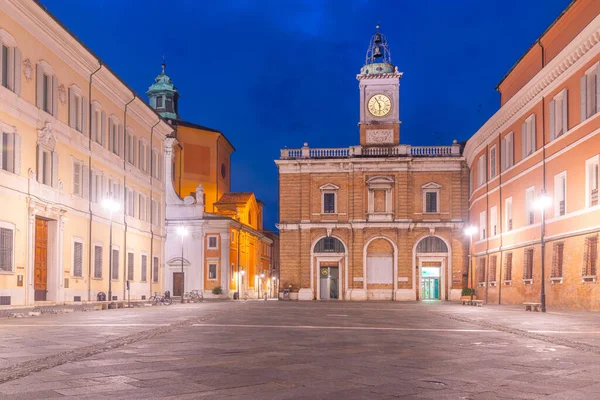 Zonsopgang Uitzicht Piazza Del Popolo Italiaanse Stad Ravenna — Stockfoto