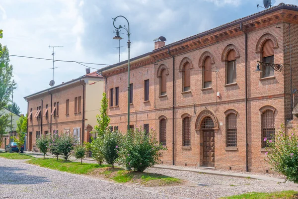 Case Storiche Nel Centro Storico Ferrara Italia — Foto Stock
