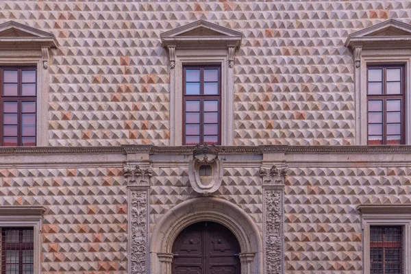 Palazzo Dei Diamanti Włoskim Mieście Ferrara — Zdjęcie stockowe