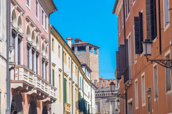 Historical Houses Old Town Padua Italy — стоковое фото