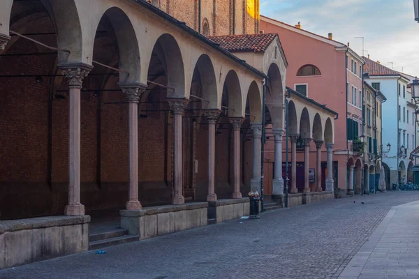 Történelmi Házak Óvárosban Padova Olaszországban — Stock Fotó