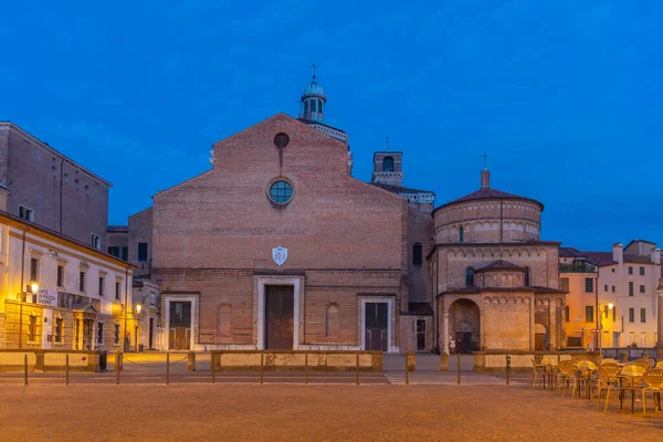 Sunrise Uitzicht Kathedraal Van Santa Maria Assunta Italiaanse Stad Padua — Stockfoto
