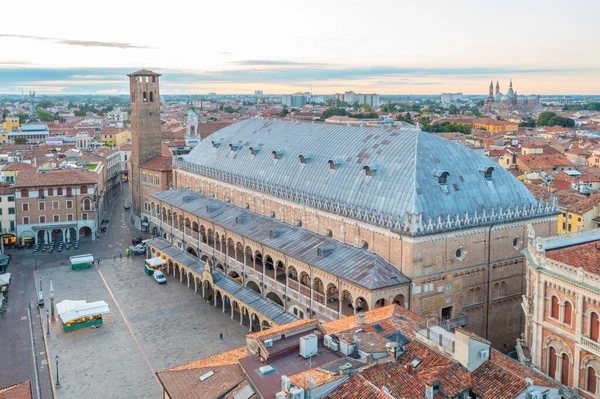 Вид Воздуха Палаццо Делла Раджионе Итальянском Городе Падуя — стоковое фото