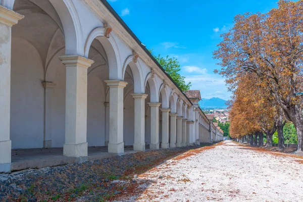 Arcade Leading Sanctuary Madonna Monte Berico Italian Town Vicenza — Stock Photo, Image