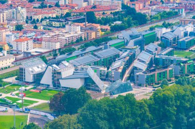 MUSE 'nun havadan görünüşü - İtalya' daki Museo delle Scienze di Trento.