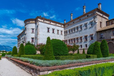 İtalya 'nın Trento kentindeki Castello del Buonconsiglio avlusunda..