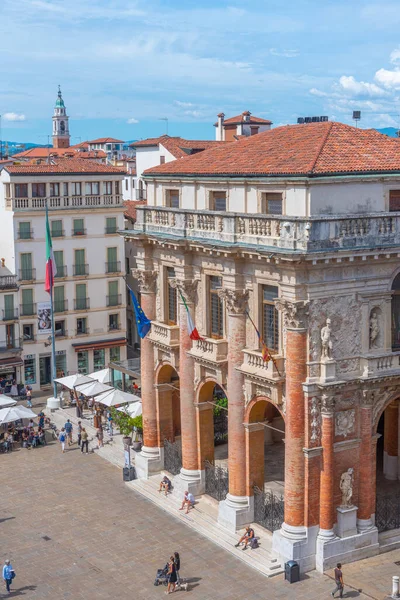 Historische Huizen Aan Het Piazza Dei Signori Italiaanse Stad Vicenza — Stockfoto