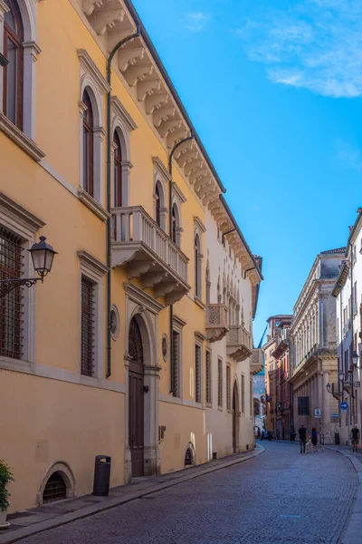 Historical Houses Old Town Vicenza Italy — 스톡 사진