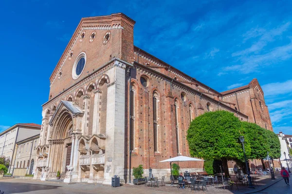 Церковь Сан Лоренцо Итальянском Городе Виченца — стоковое фото
