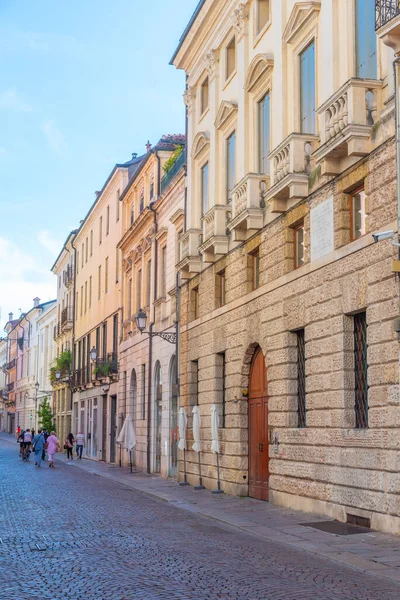 Historiska Hus Gamla Staden Vicenza Italien — Stockfoto