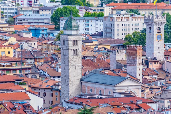 Veduta Aerea Della Città Vecchia Trento — Foto Stock